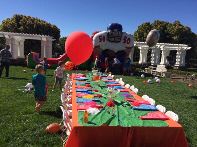 Fresh Pizza for a Sports Day Themed Birthday Party