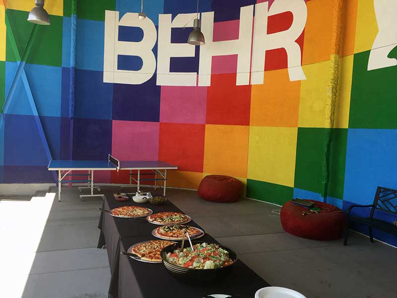 behr pizzaragous corp event