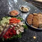 Humus and Vegetable Platter
