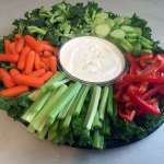 Veggie platter appetizer